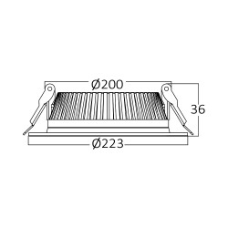 BRY-FATON-24W-3000K-BLC-LED DOWNLIGHT - 5