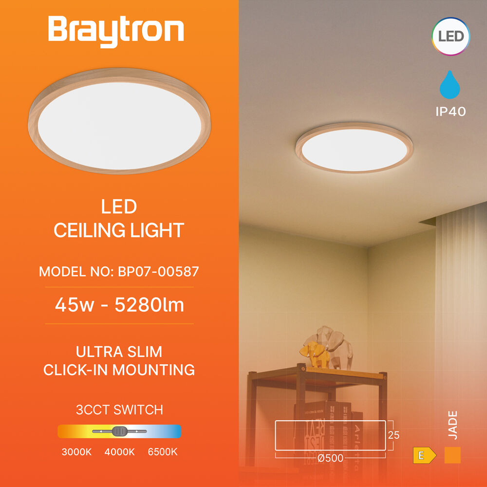 BRAYTRON-JADE--SLR-WDN-RND-45W-3IN1-CEILING LIGHT - 3
