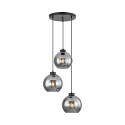 BRY-S005R-3H-3xE27-SMK-PENDANT LIGHT - 
