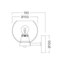 BRY-S005W-1H-1xE27-SMK-WALL LIGHT - 4
