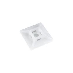 BRY-19x19mm-100pcs/bag-PA66-WHT-CABLE TIES MOUNT PAD - 2