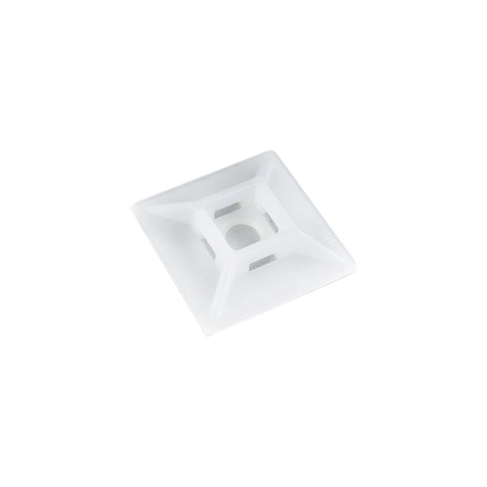 BRY-19x19mm-100pcs/bag-PA66-WHT-CABLE TIES MOUNT PAD - 2