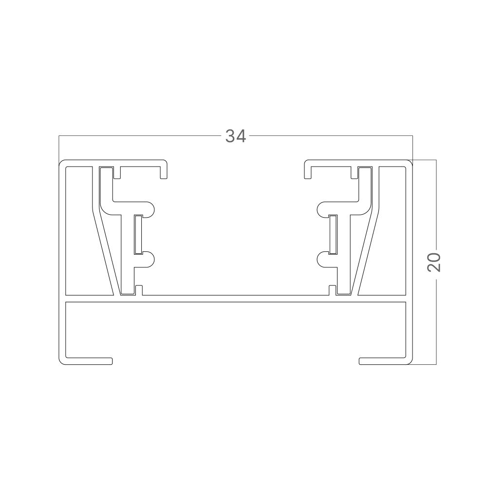 BRY-1M-2WRS-BLC-TRACK RAIL TRACKRAILS - 3