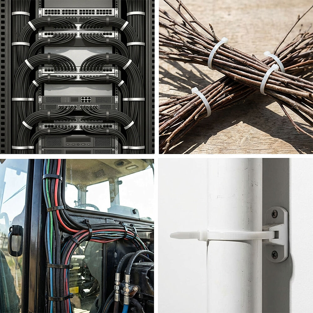 BRY-2,5x100mm-100pcs/bag-PA66-WHT-CABLE TIES - 5