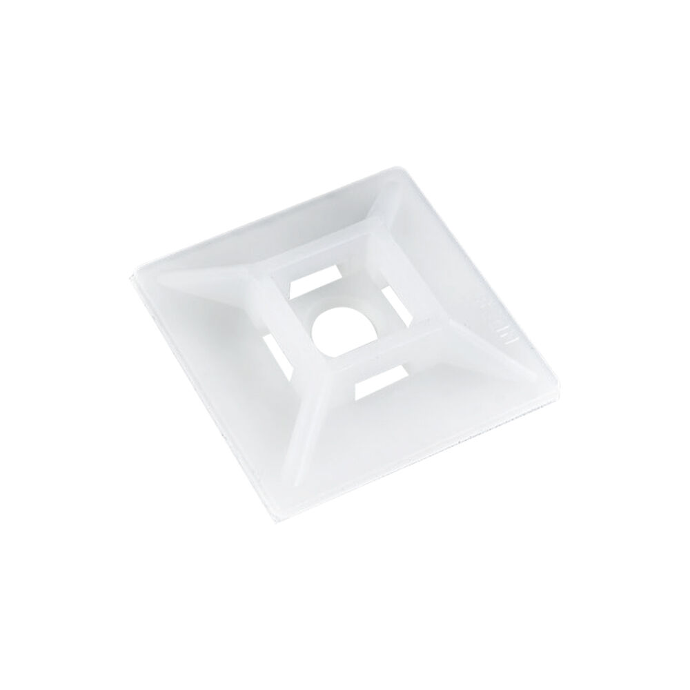 BRY-28x28mm-100pcs/bag-PA66-WHT-CABLE TIES MOUNT PAD - 2