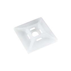 BRY-28x28mm-100pcs/bag-PA66-WHT-CABLE TIES MOUNT PAD - 