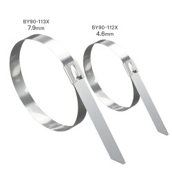 BRY-4,6x360mm-50pcs/bag-304 SS-SLV-CABLE TIES - 6