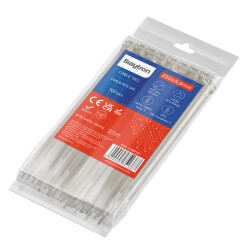 BRY-4,8x250mm-100pcs/bag-PA66-WHT-CABLE TIES - 3