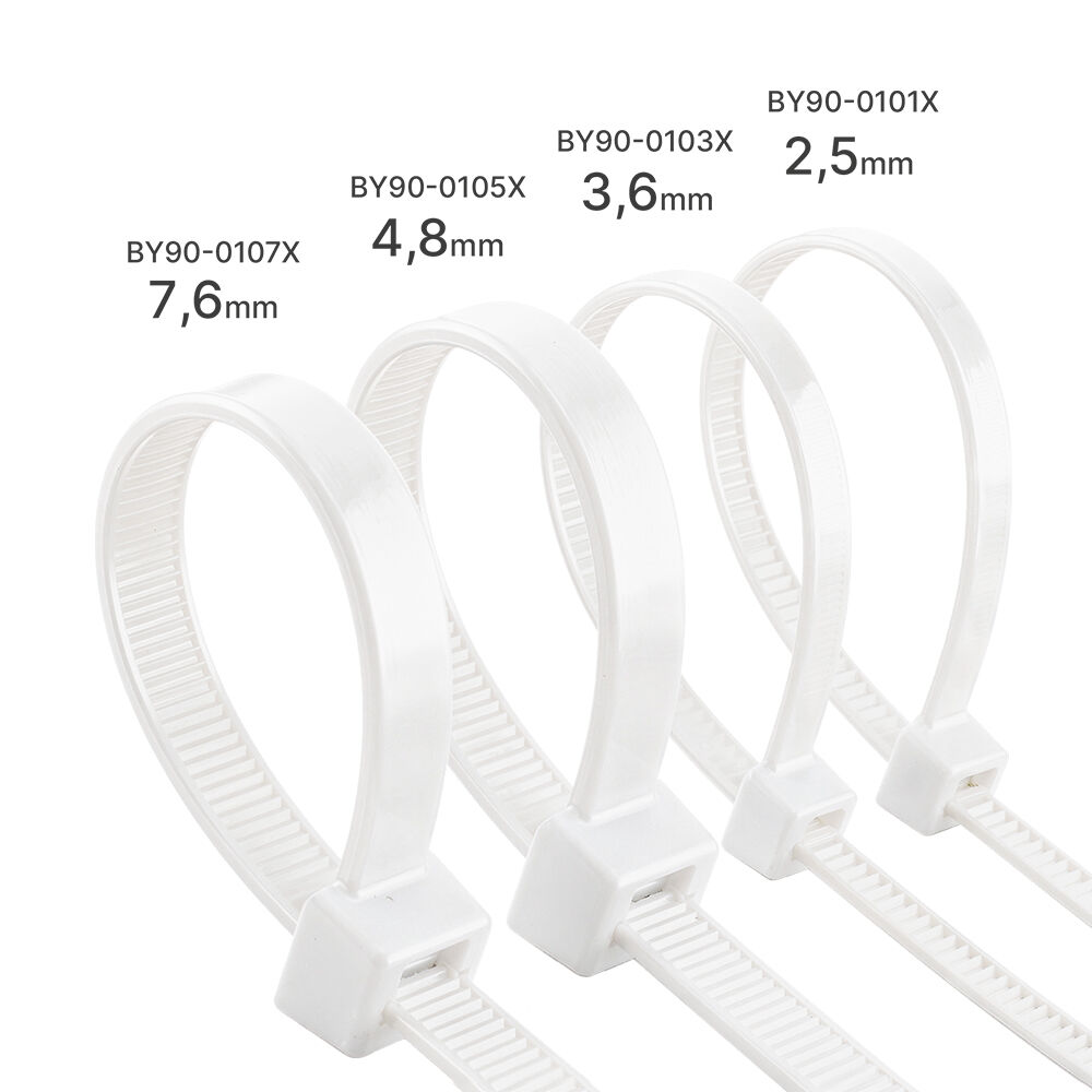BRY-4,8x370mm-100pcs/bag-PA66-WHT-CABLE TIES - 6