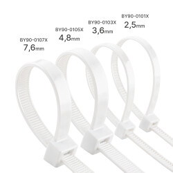 BRY-7,6x500mm-100pcs/bag-PA66-WHT-CABLE TIES - 6