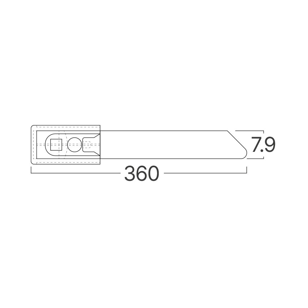 BRY-7,9x360mm-50pcs/bag-304 SS-SLV-CABLE TIES - 7