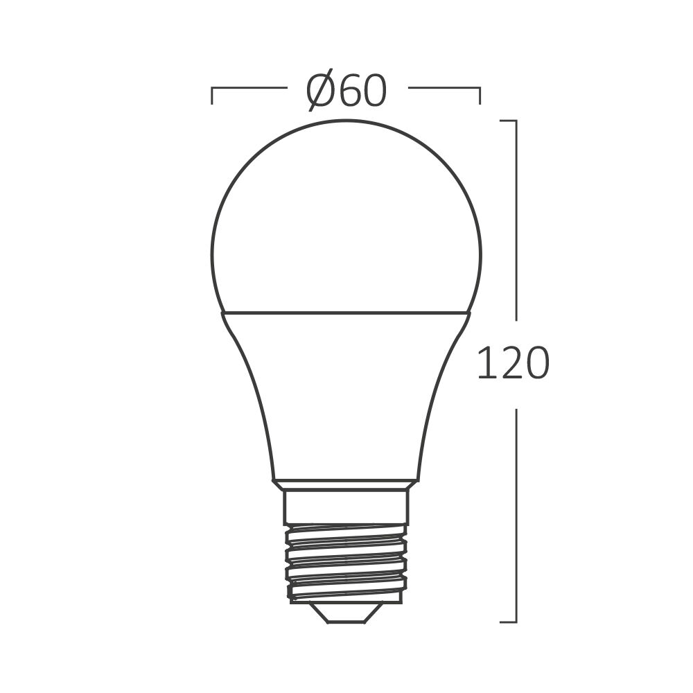 BRY-ADVANCE-13W-E27-A60-3000K-LED BULB - 5
