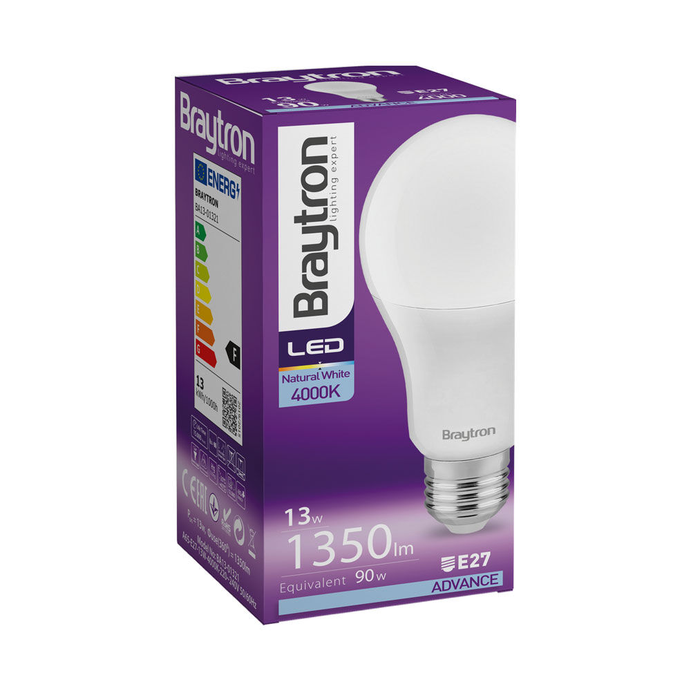 BRY-ADVANCE-13W-E27-A60-4000K-LED BULB - 3