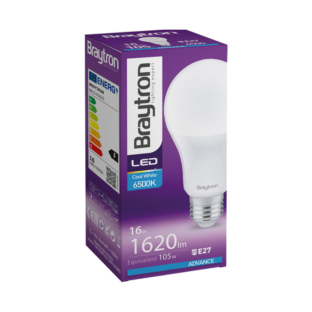BRY-ADVANCE-16W-E27-A65-6500K-LED BULB - 3