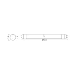 BRY-ADVANCE-24W-G13-SG-T8-GLS-3000K-LED TUBE - 4
