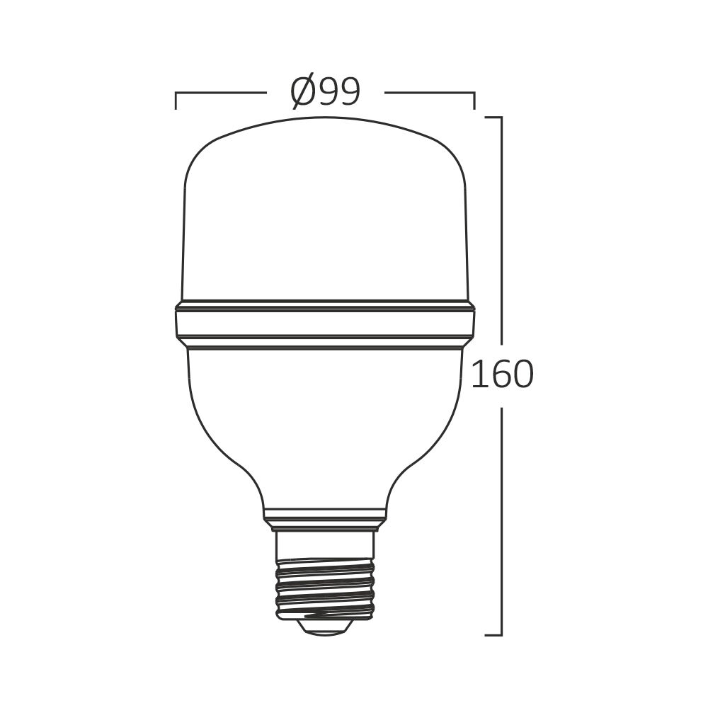 BRY-ADVANCE-30W-E27-T100-PLS-6500K-LED BULB - 3