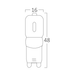 BRY-ADVANCE-3W-G9-240D-220V-DIM-4000K-LED BULB - 3