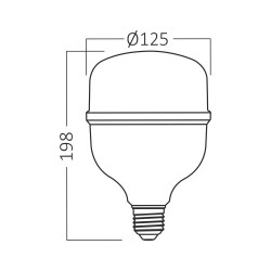 BRY-ADVANCE-50W-E27-T120-6500K-LED BULB - 3