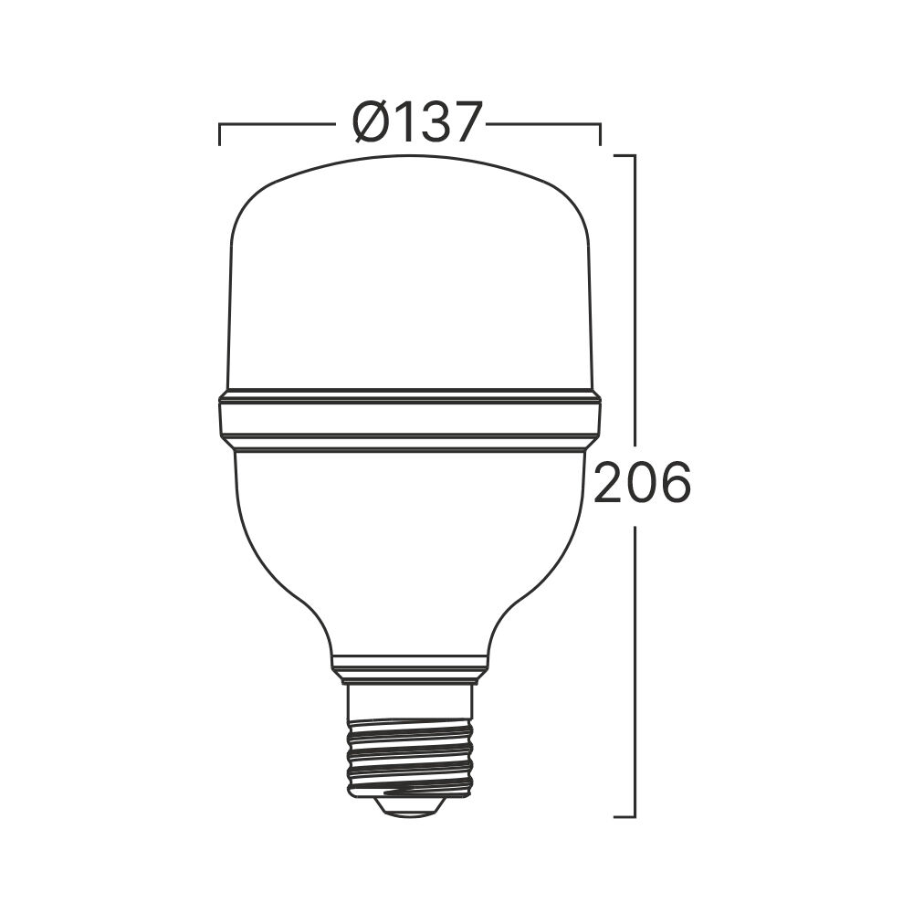 BRY-ADVANCE-50W-E27-T140-PLS-6500K-LED BULB - 3
