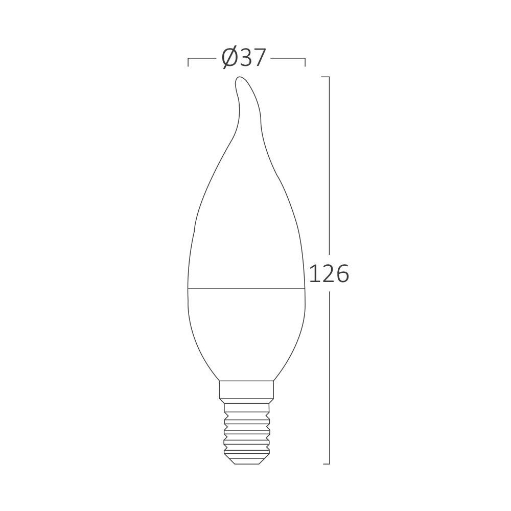 BRY-ADVANCE-5W-E14-C37T-6500K-LED BULB CANDLE BULBS - 3