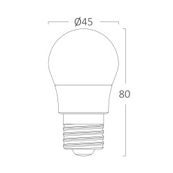 BRY-ADVANCE-5W-E27-G45-3000K-LED BULB - 4