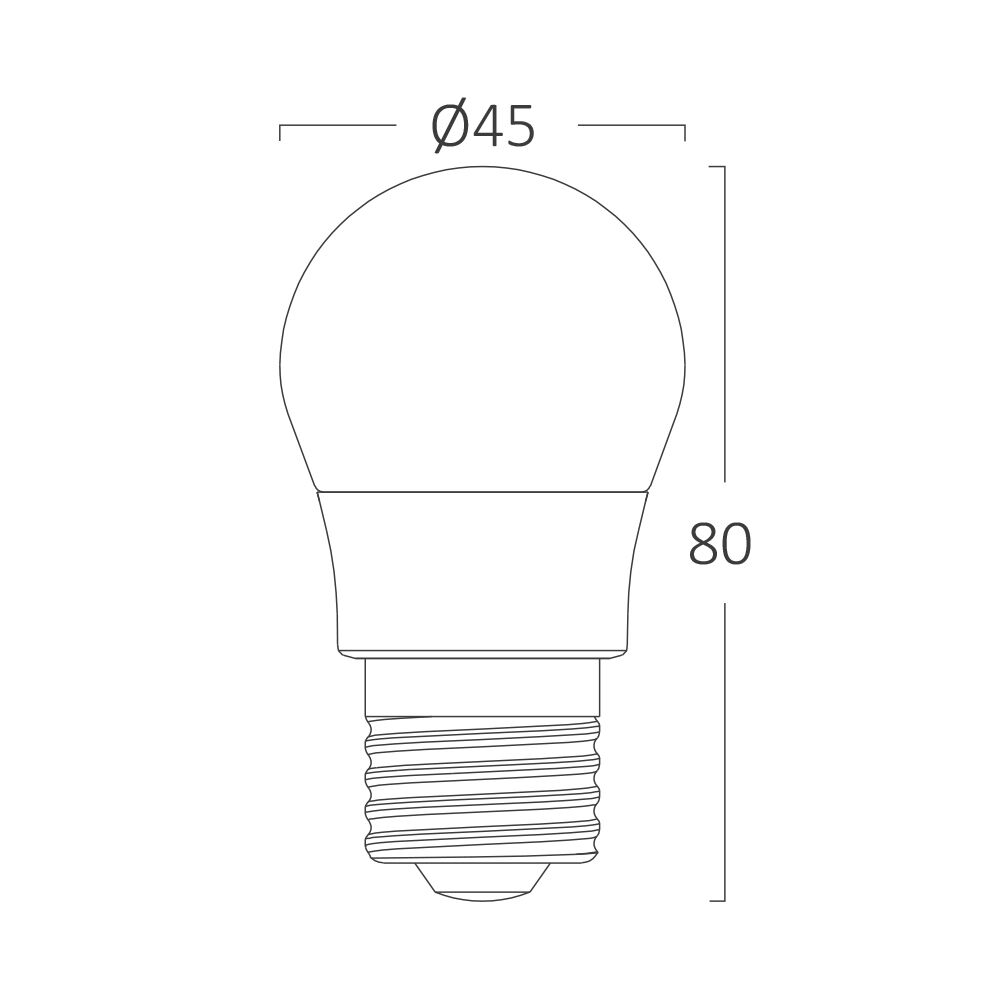 BRY-ADVANCE-5W-E27-G45-3000K-LED BULB - 4