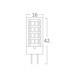 BRY-ADVANCE-5W-G4-360D-220V-3000K-LED BULB - 3