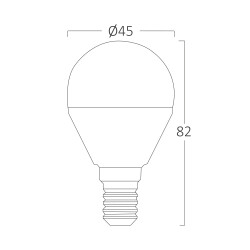 BRY-ADVANCE-6,5W-E14-P45-4000K-LED BULB - 4