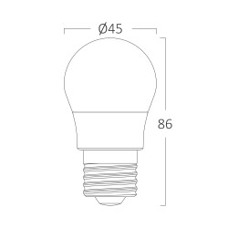 BRY-ADVANCE-6,5W-E27-G45-4000K-LED BULB - 4