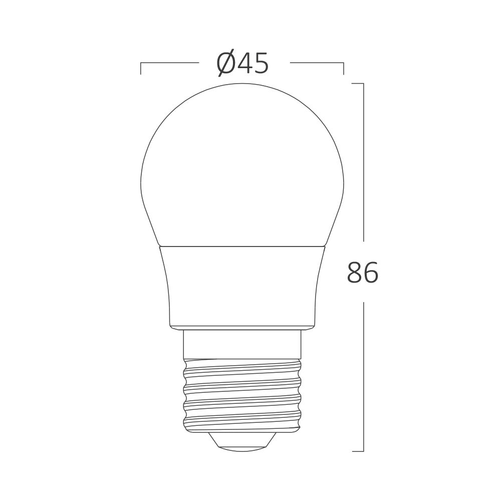 BRY-ADVANCE-6,5W-E27-G45-4000K-LED BULB - 4