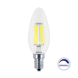 BRY-ADVANCE-6W-E14-C35-CLR-DIM-3000K-LED BULB - 