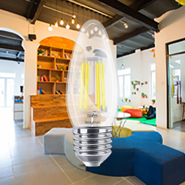 BRY-ADVANCE-6W-E27-C35-CLR-3000K-LED BULB - 2