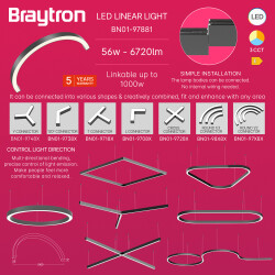 BRY-ALINE 55-1/2-56W-D1060-3IN1-BLC-IP20-LINEAR LIGHT - 4