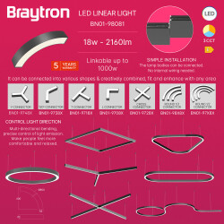 BRY-ALINE 55-1/4-18W-D560-3IN1-BLC-IP20-LINEAR LIGHT - 4