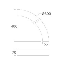 BRY-ALINE 55-1/4-24W-D800-3IN1-BLC-IP20-LINEAR LIGHT - 9