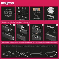 BRY-ALINE 55-BLC-LINEAR-SURFACE CLIPS - 5