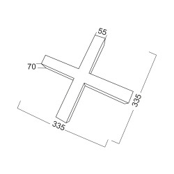 BRY-ALINE 55-CROSS-12W-335x335-3IN1-WHT-IP20-LINEAR LIGHT - 9