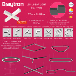 BRY-ALINE 55-CROSS-12W-335x335-3IN1-WHT-IP20-LINEAR LIGHT - 4