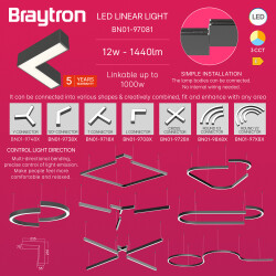 BRY-ALINE 55-L-12W-235x235-3IN1-BLC-IP20-LINEAR LIGHT - 3