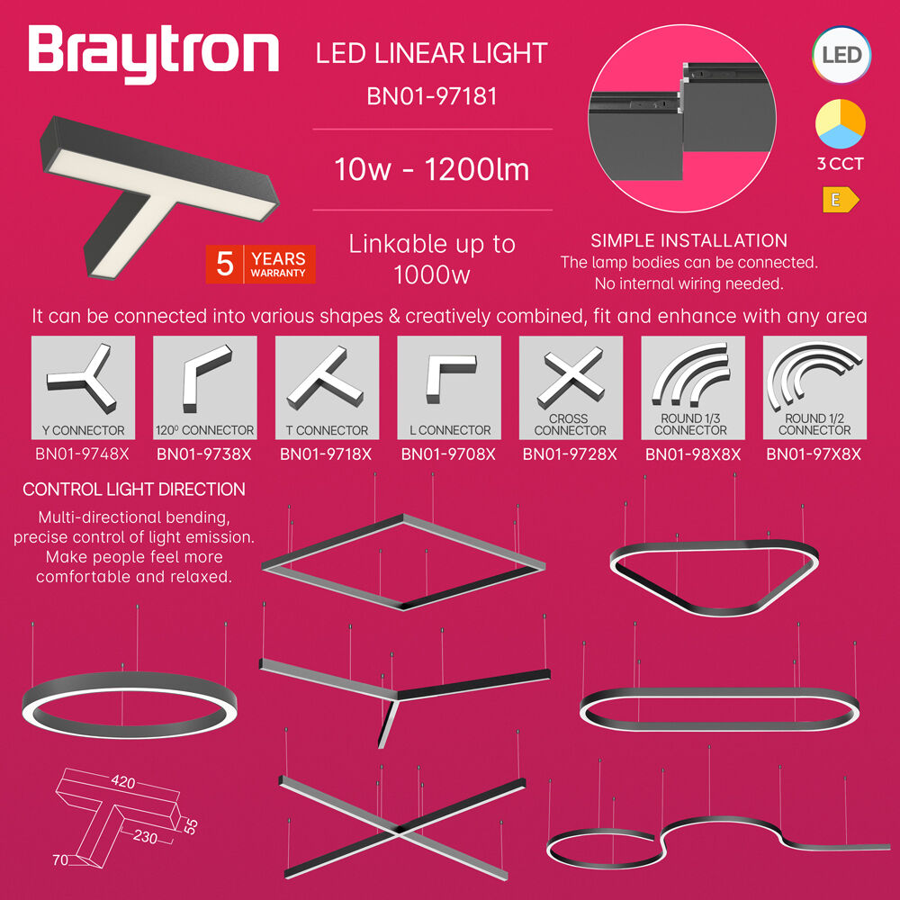BRY-ALINE 55-T-10W-420x235-3IN1-BLC-IP20-LINEAR LIGHT - 4