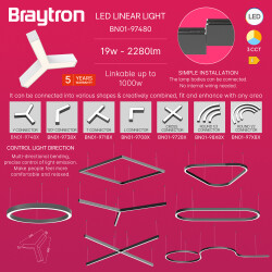 BRY-ALINE 55-Y-13W-390x340-3IN1-WHT-IP20-LINEAR LIGHT - 4