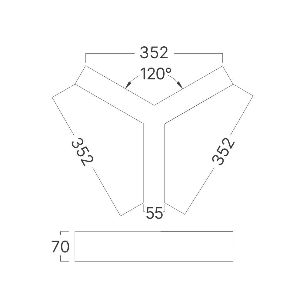 BRY-ALINE 55-Y-13W-390x340-3IN1-WHT-IP20-LINEAR LIGHT - 9