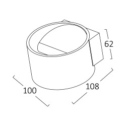 BRY-AVVA-WL01-8W-RND-WHT-3000K-WALL LIGHT - 5