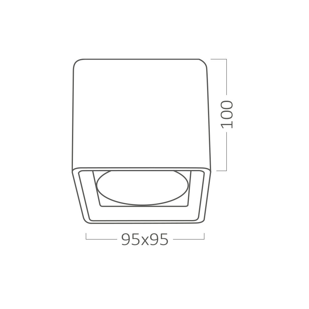 BRY-BETA-95x100-WHT-SQR-SPOTLIGHT FIXTURE - 3