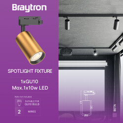 BRY-BETA-TR-GLD-GU10-2WRS-TRACKLIGHT - 3