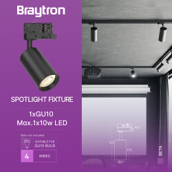BRY-BETA-TR2-BLC-GU10-4WRS-TRACKLIGHT - 3