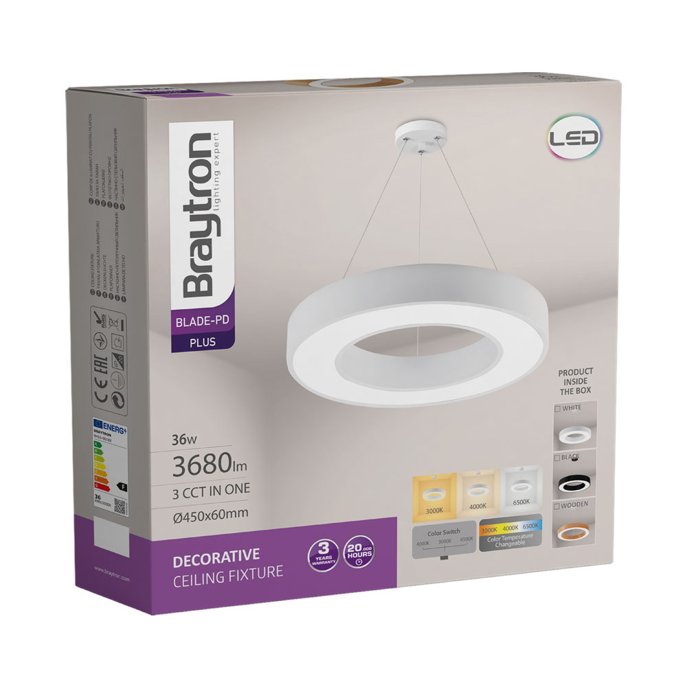 BRY-BLADE-PD-RND-WHT-36W-3IN1-CEILING LIGHT - 3