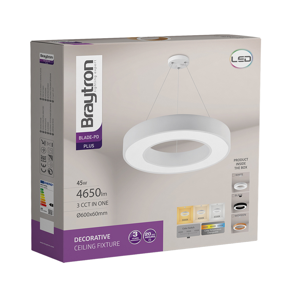 BRY-BLADE-PD-RND-WHT-45W-3IN1-CEILING LIGHT - 3