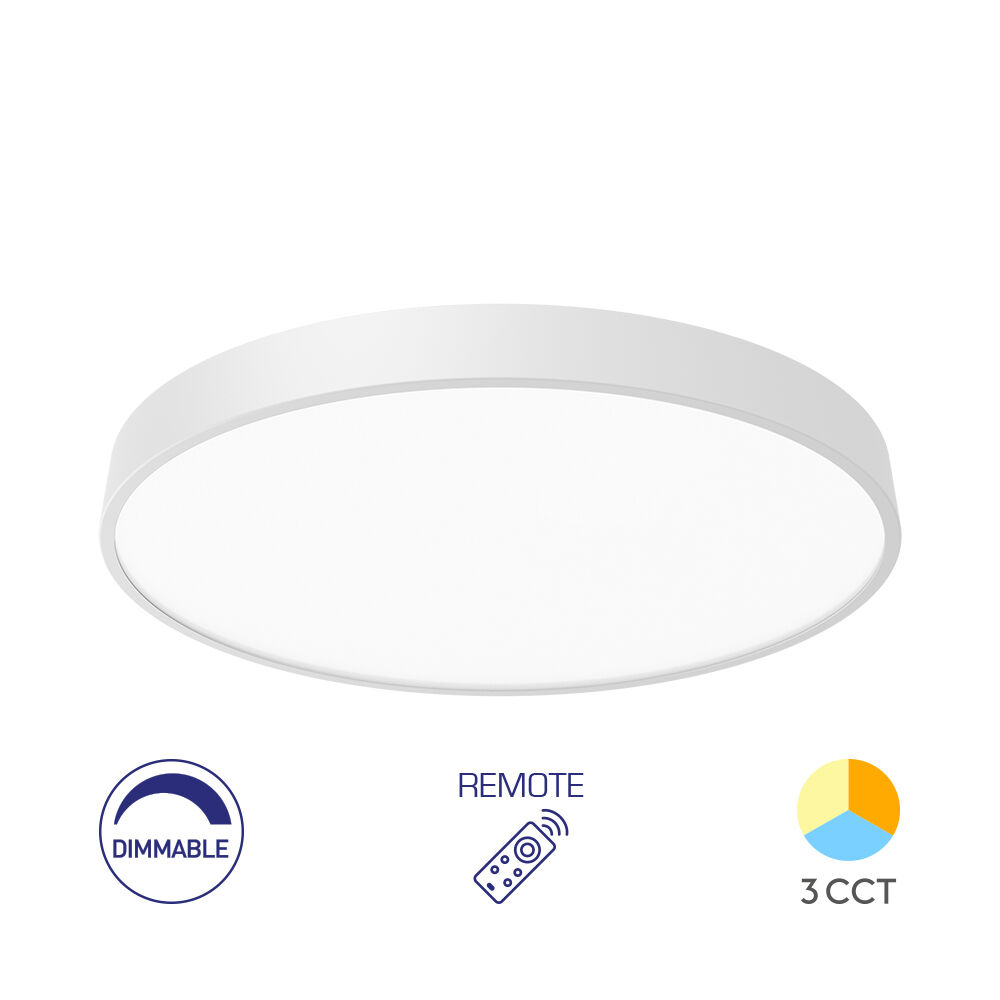 BRY-BLADE-SR-RND-WHT-45W-RMT-CEILING LIGHT - 1