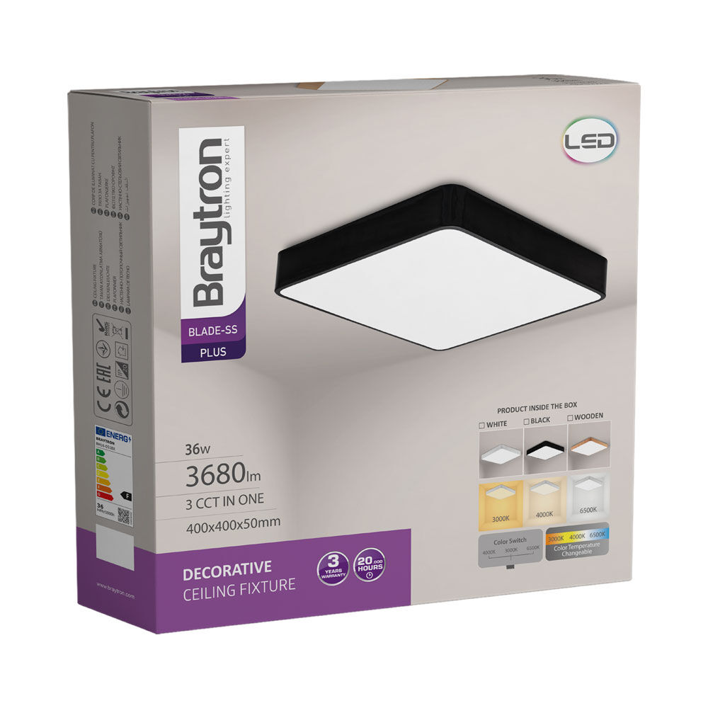 BRY-BLADE-SS-SQR-BLC-36W-3IN1-CEILING LIGHT - 6